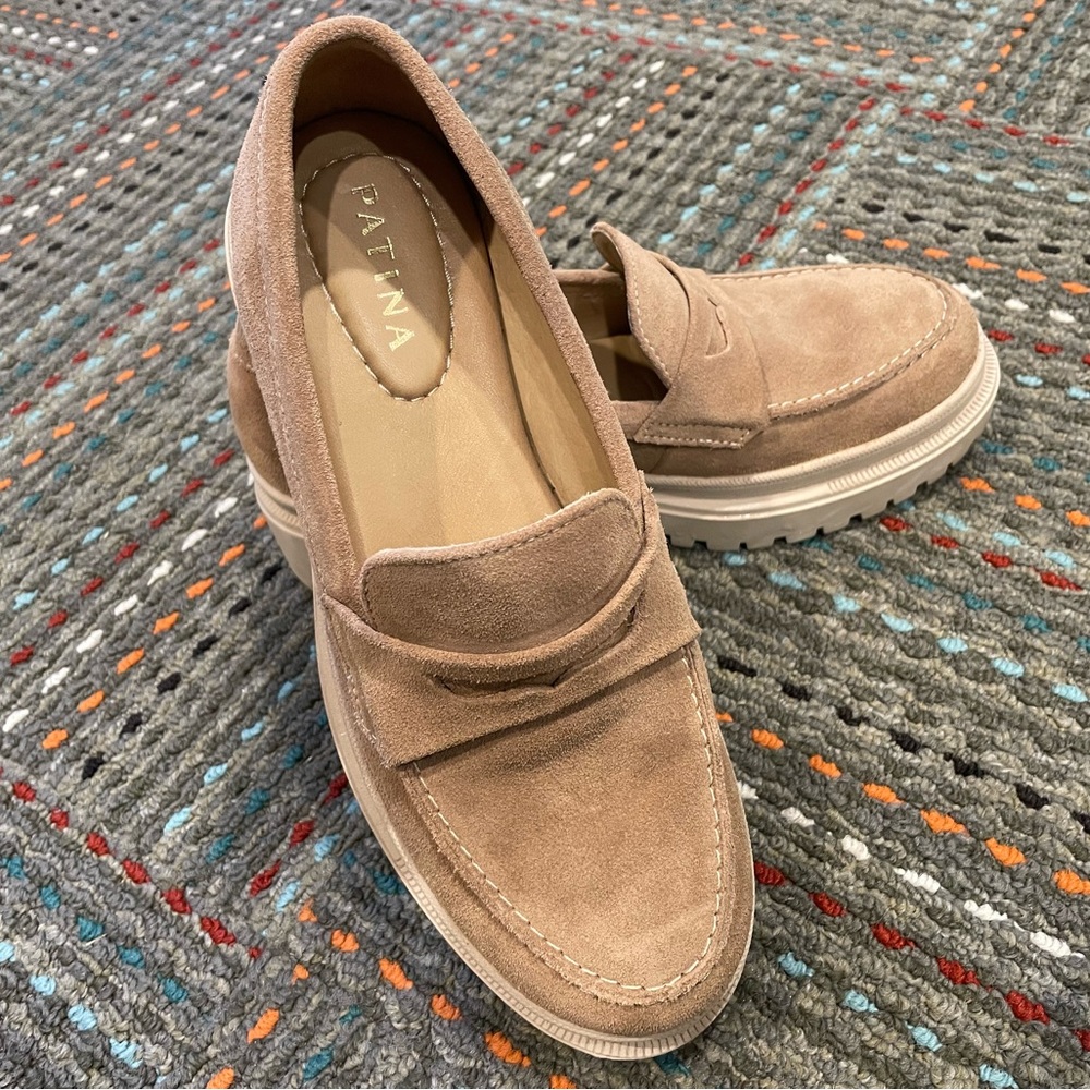 Portland Leather Women's Tan Suede Loafers